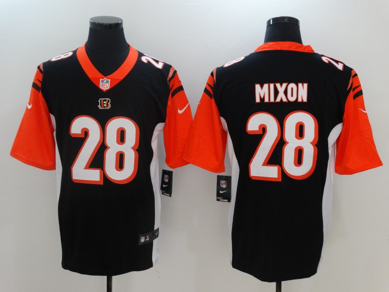 Men Cincinnati Bengals #28 Mixon Black Nike Vapor Untouchable Limited NFL Jerseys